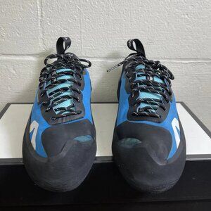 Tenaya Tanta Blue Black Climbing Shoes Lace up Men's 13 Women's 14